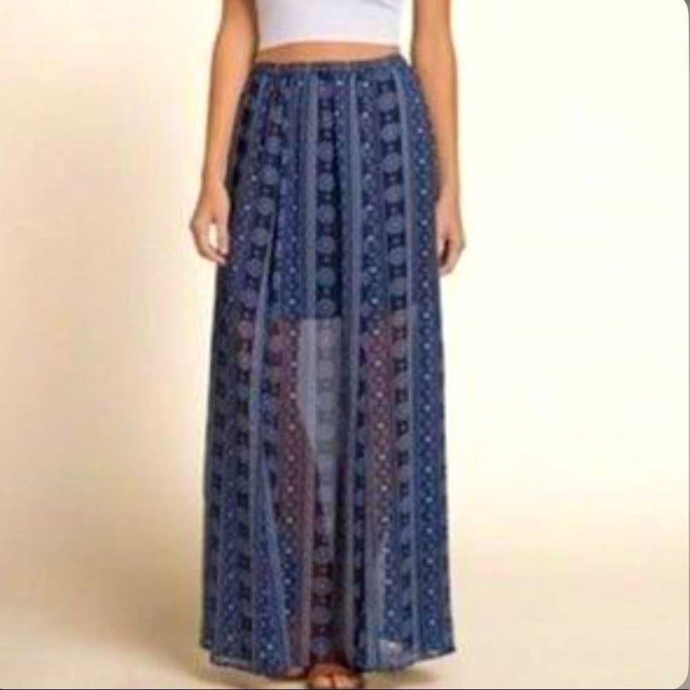 Hollister Bohemian Maxi Summer Skirt